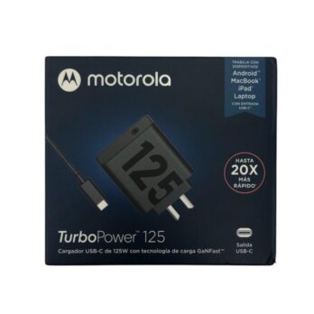 Cargador Motorola 125W con cable C a C CAJA