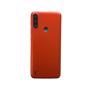 Tapa Trasera Motorola Moto E7i Power XT2097 Rojo/Naranja (Con Botonera)