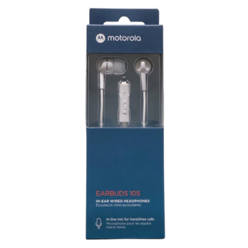 Auriculares Motorola in-ear Earbuds Audio Earbuds 105 Blanco Entrada 3.5mm