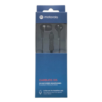 Auriculares Motorola in-ear Earbuds Audio Earbuds 105 Negro Entrada 3.5mm