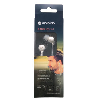 Auriculares Motorola Earbuds 3-s In-ear Wired Mic Manos Libres Color Blanco Entrada 3.5mm