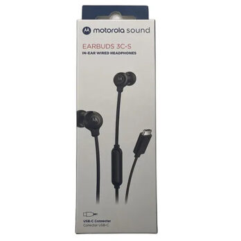 Auricular Motorola Tipo C Earbuds 3C-S- Negro