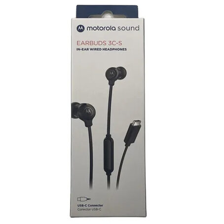 Auricular Motorola Tipo C Earbuds 3C-S- Negro
