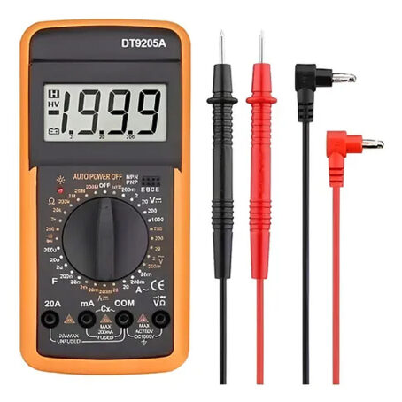 Tester Digital Multimetro Dt-9205a Capacímetro Voltímetro