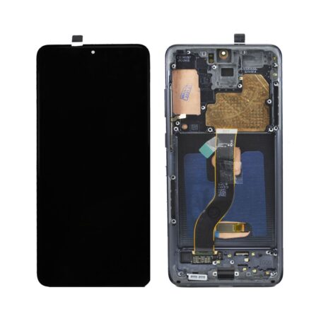 Modulo Samsung Service Pack S20 PLUS Con Marco Negro