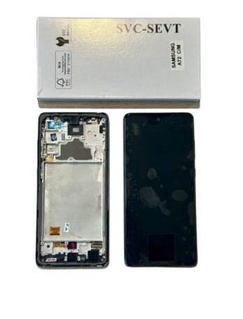 Modulo Samsung Service Pack A72 Con Marco Negro