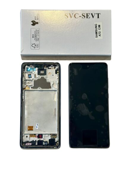 Modulo Samsung Service Pack A72 Con Marco Negro
